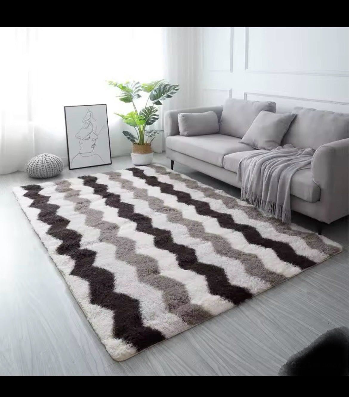 Tapis motif vague